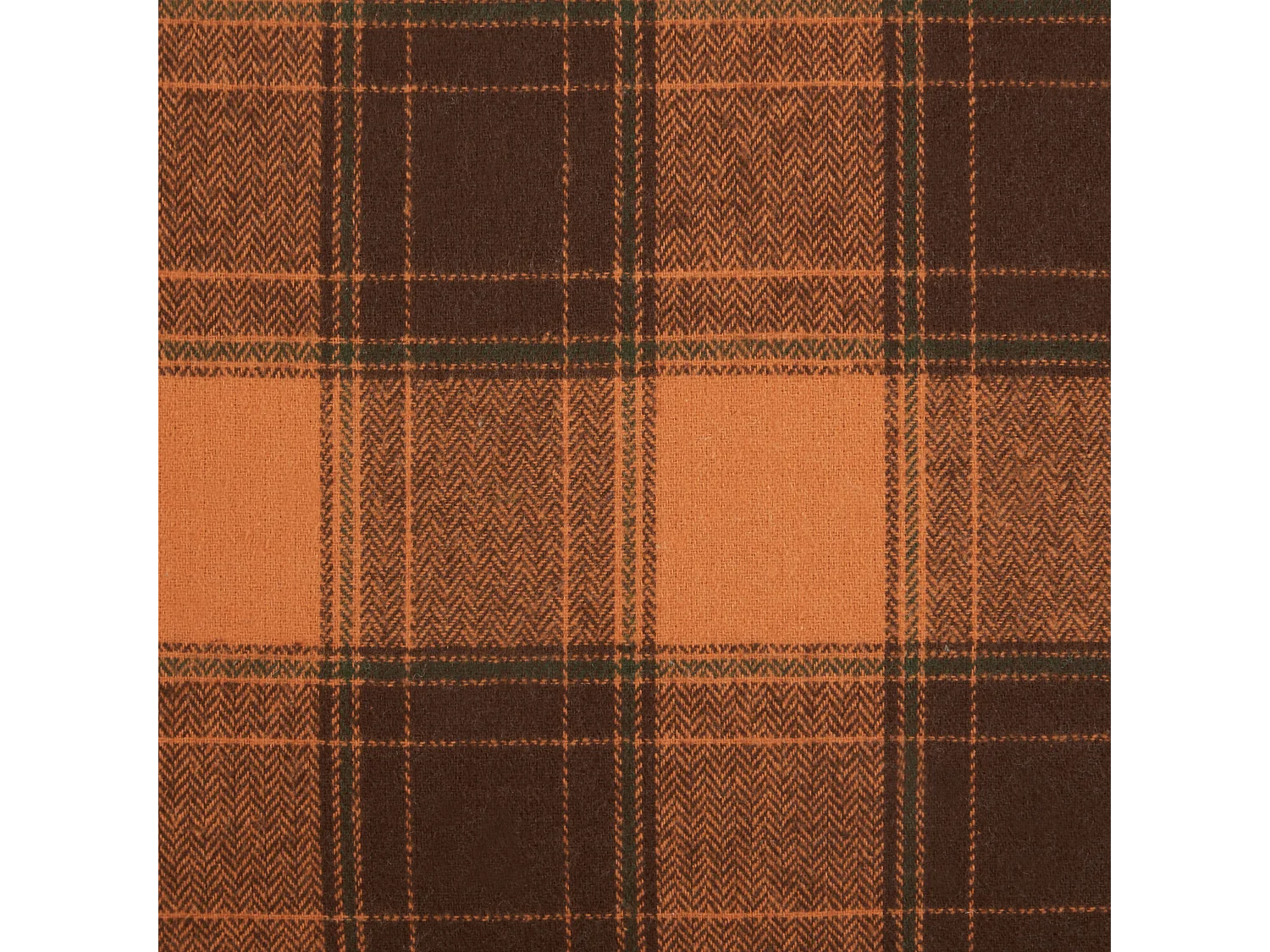 Coussin BARJA 45 x 45 cm Orange À carreaux