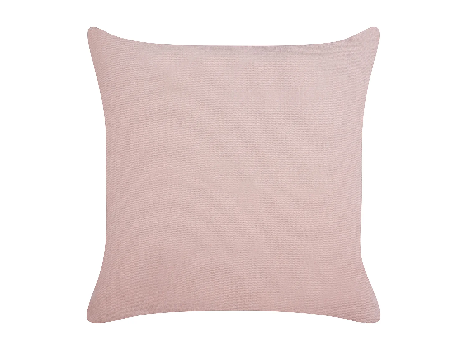 Conjunto de 2 almofadas decorativas BASALIM 45 x 45 cm Creme Sólido