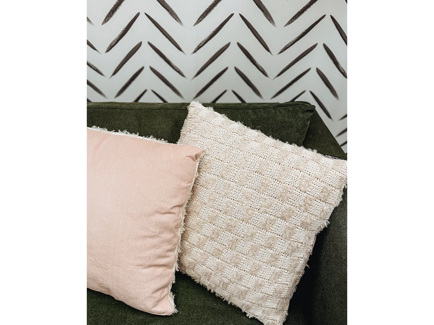 Dekokissen 2er Set BASALIM 45 x 45 cm Beige Ohne Muster