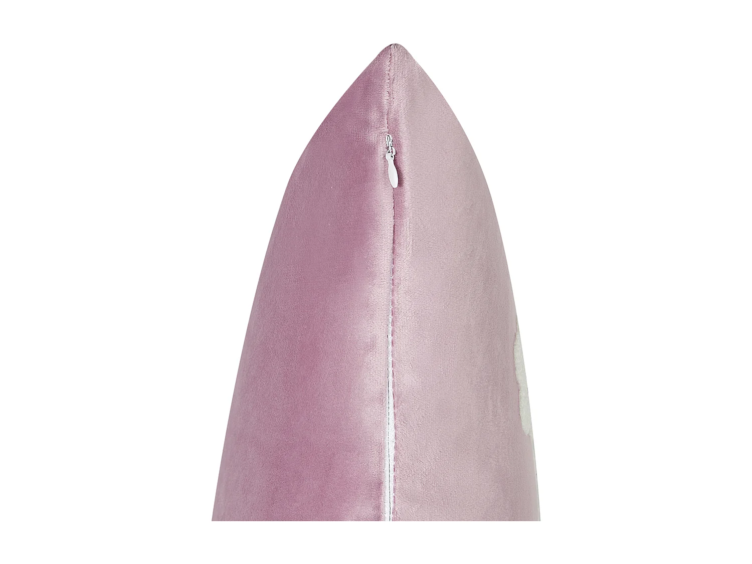 Dekokissen 2er Set Samt violett 45 x 45 cm mit Blumen bestickt modern Echinacea