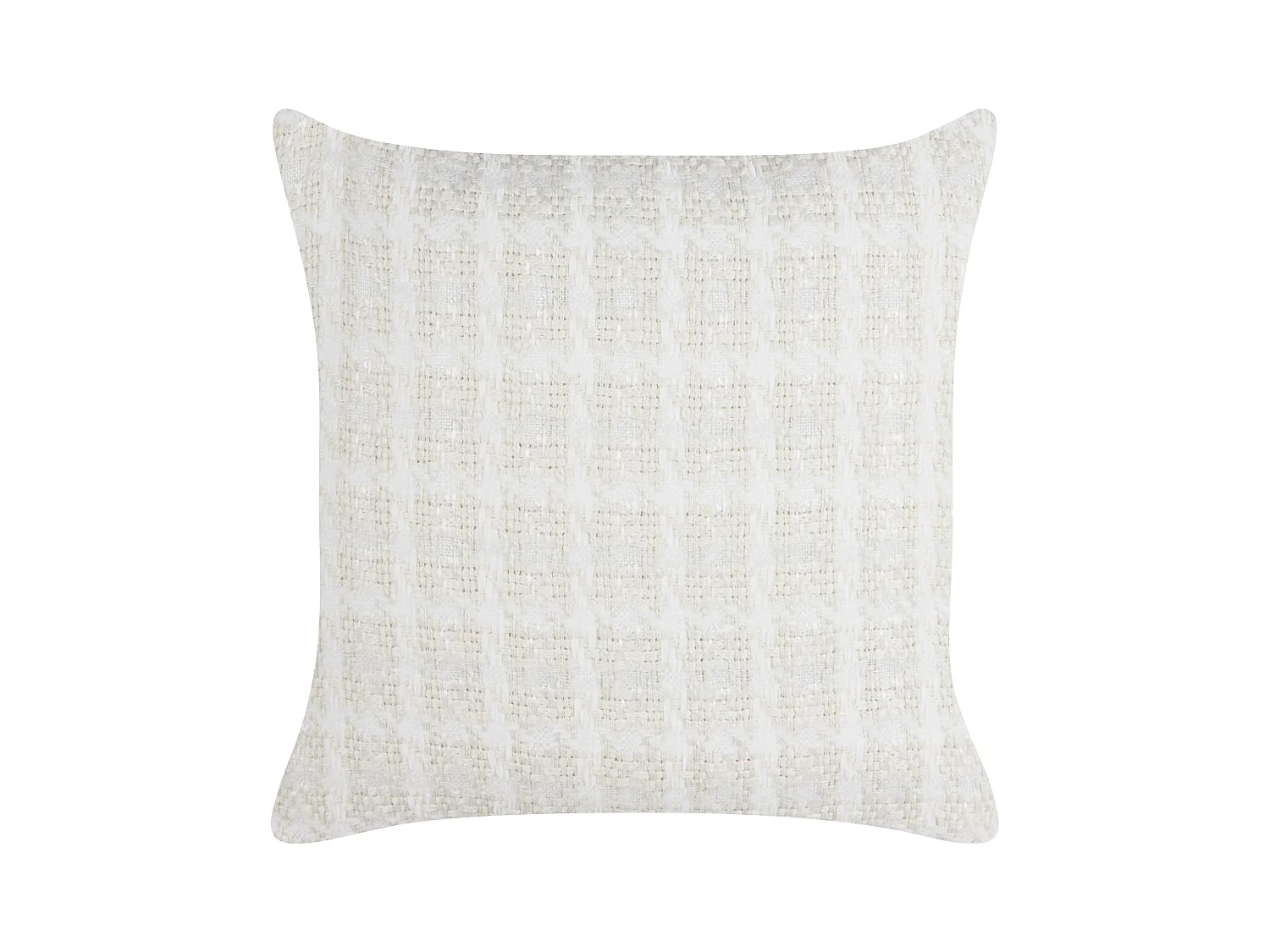 Cuscino decorativo DOURIS 45 x 45 cm Beige chiaro Trama a scacchi