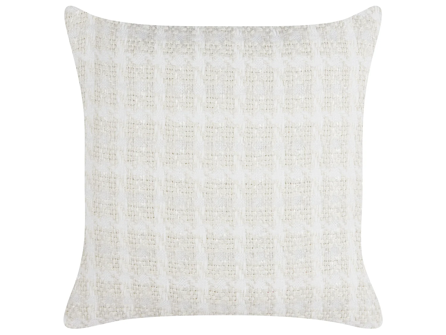 Throw Cushion DOURIS 45 x 45 cm Light Beige Checked