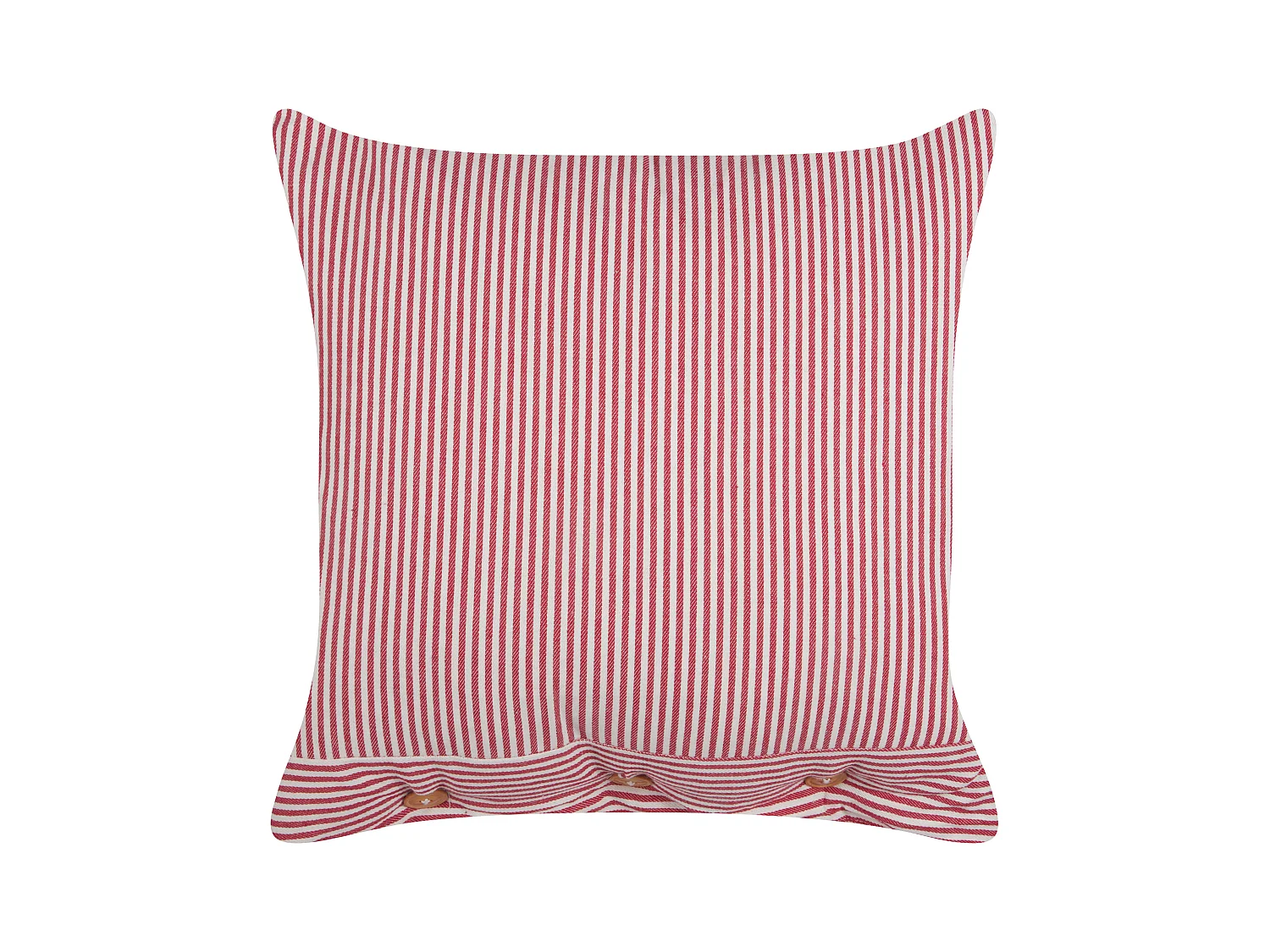 Coussin AALITA Coton 45 x 45 cm Rouge À rayure