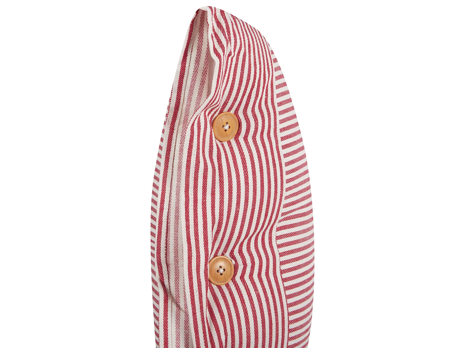 Throw Cushion AALITA Cotton 45 x 45 cm Red Striped