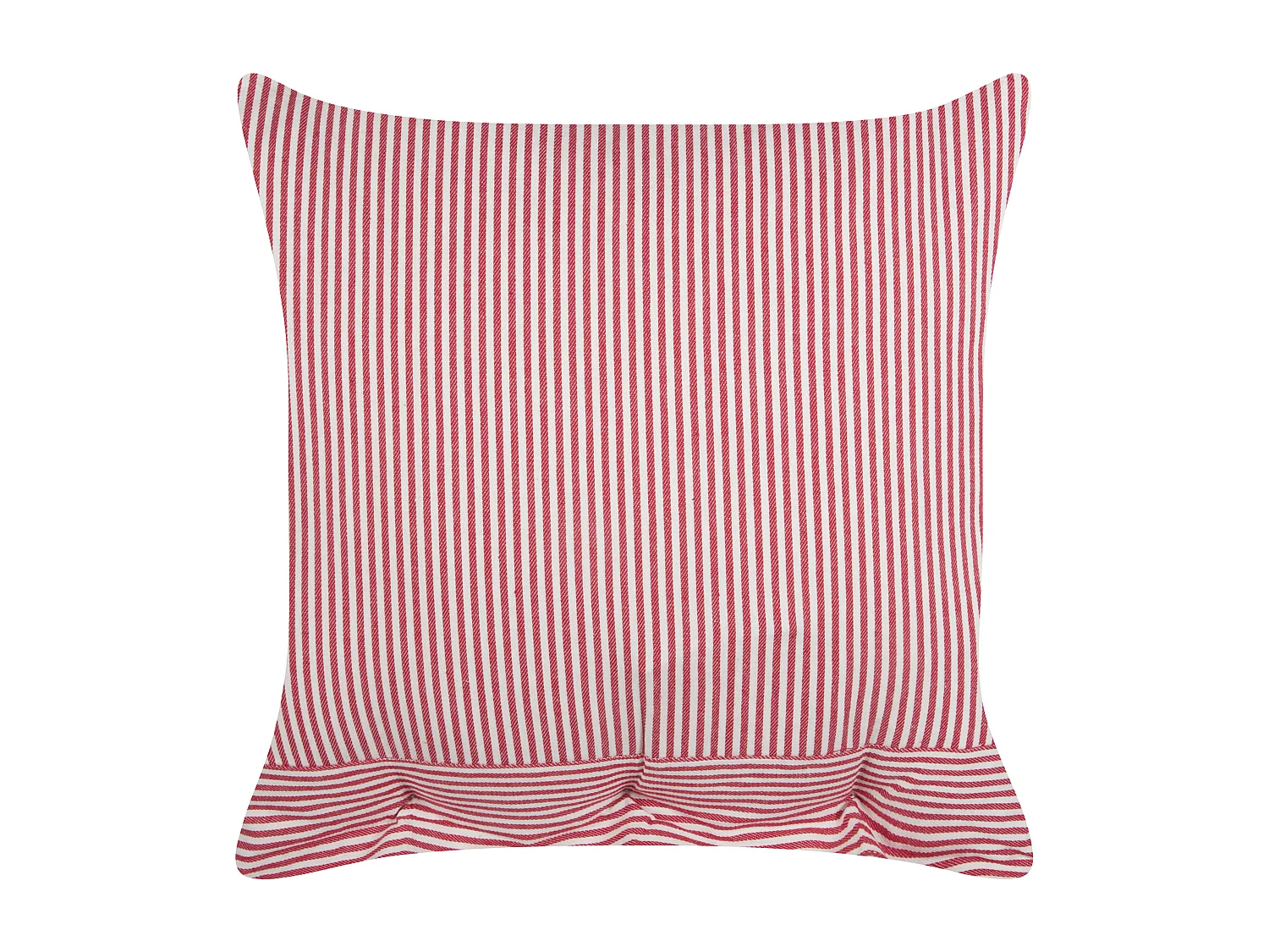 Lot de 2 coussins décoratifs AALITA Coton 45 x 45 cm Rouge À rayure
