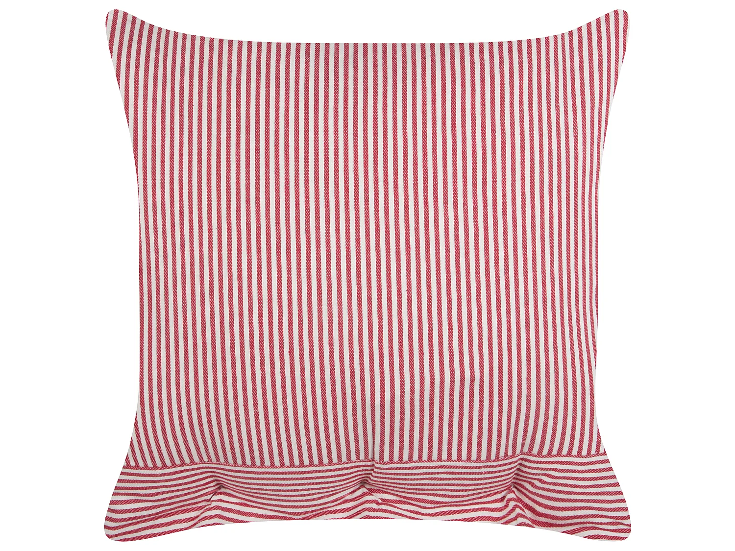 Lot de 2 coussins décoratifs AALITA Coton 45 x 45 cm Rouge À rayure