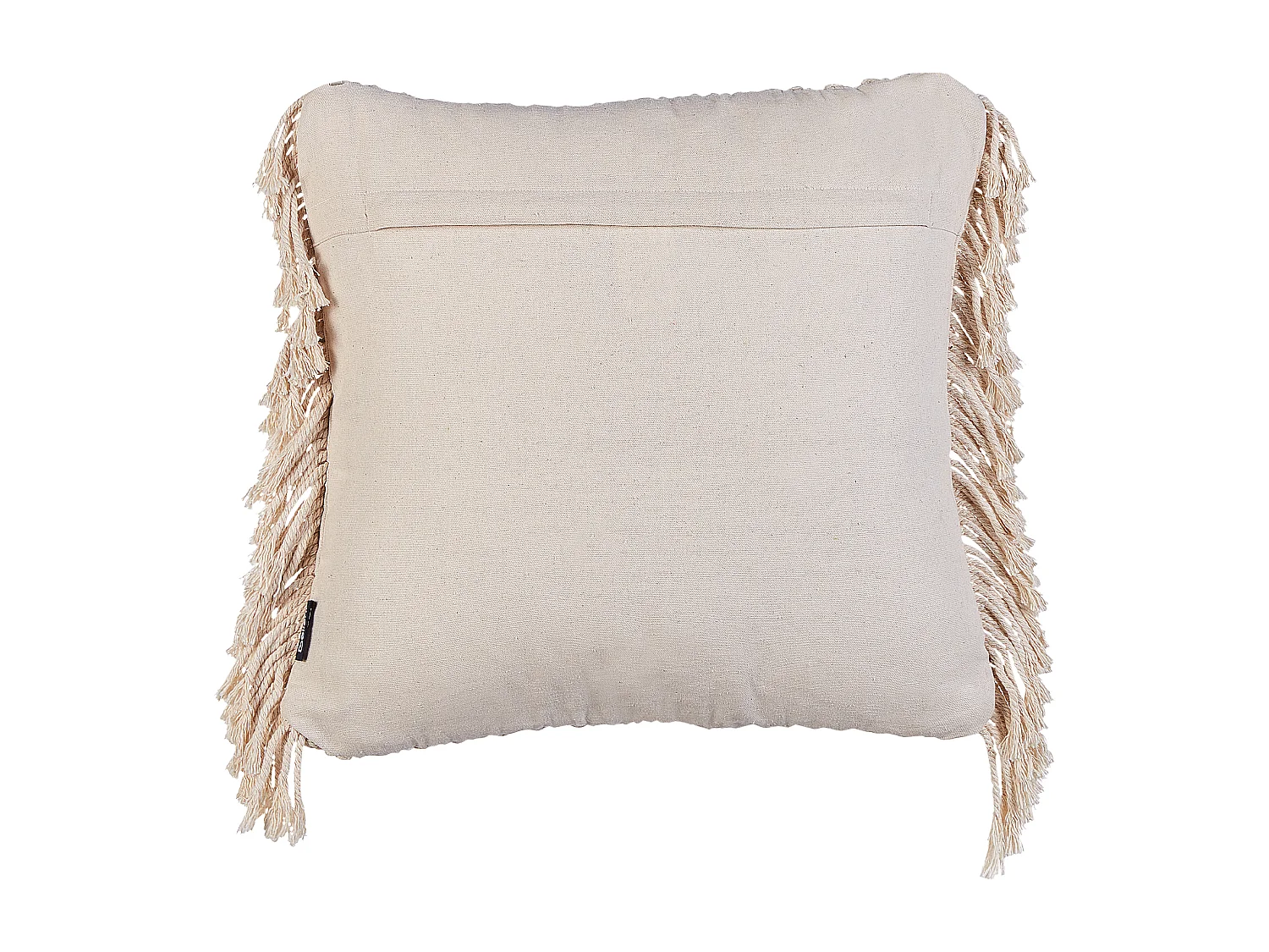 Set van 2 decoratieve kussens BESHAM Katoen 45 x 45 cm Lichtbeige Geometrisch patroon