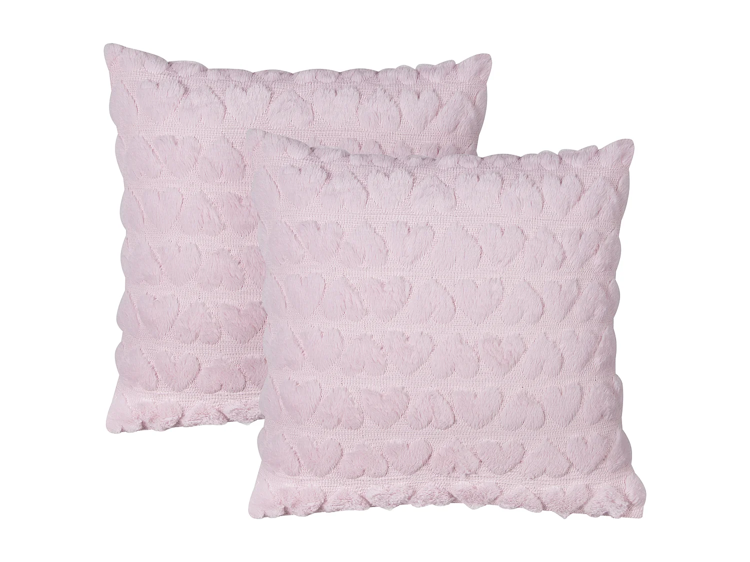 Lot de 2 coussins décoratifs ASTRANTIA 45 x 45 cm Rose