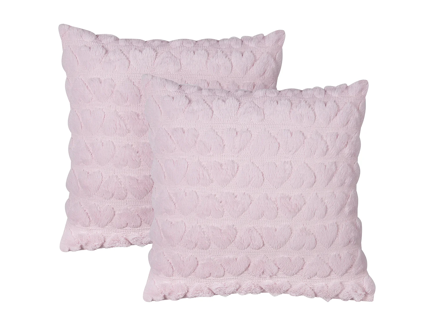 Set of 2 Decorative Cushions ASTRANTIA 45 x 45 cm Pink