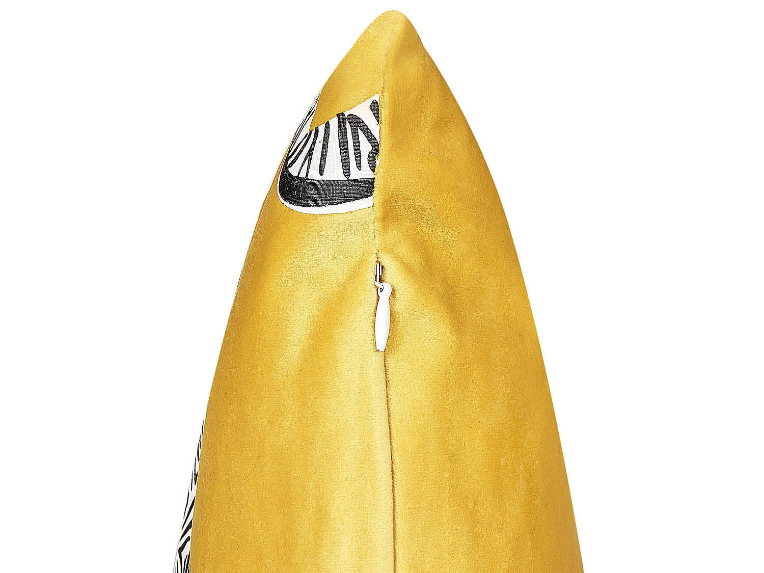 Lot de 2 coussins décoratifs ACONITUM Velours 45 x 45 cm Jaune Motif animal