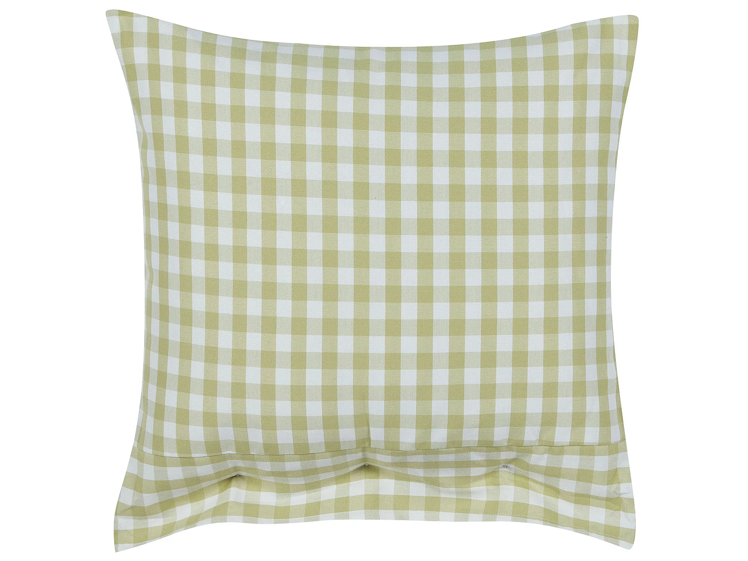 Cuscino decorativo TALYA 45 x 45 cm Verde oliva Trama a scacchi