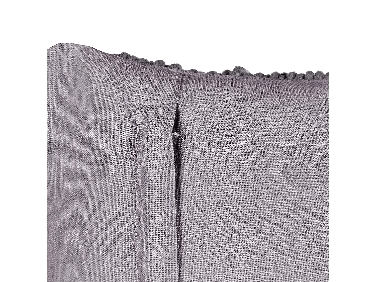 Dekokissen 2er Set BESHAM Baumwolle 45 x 45 cm Grau Geometrisches Muster