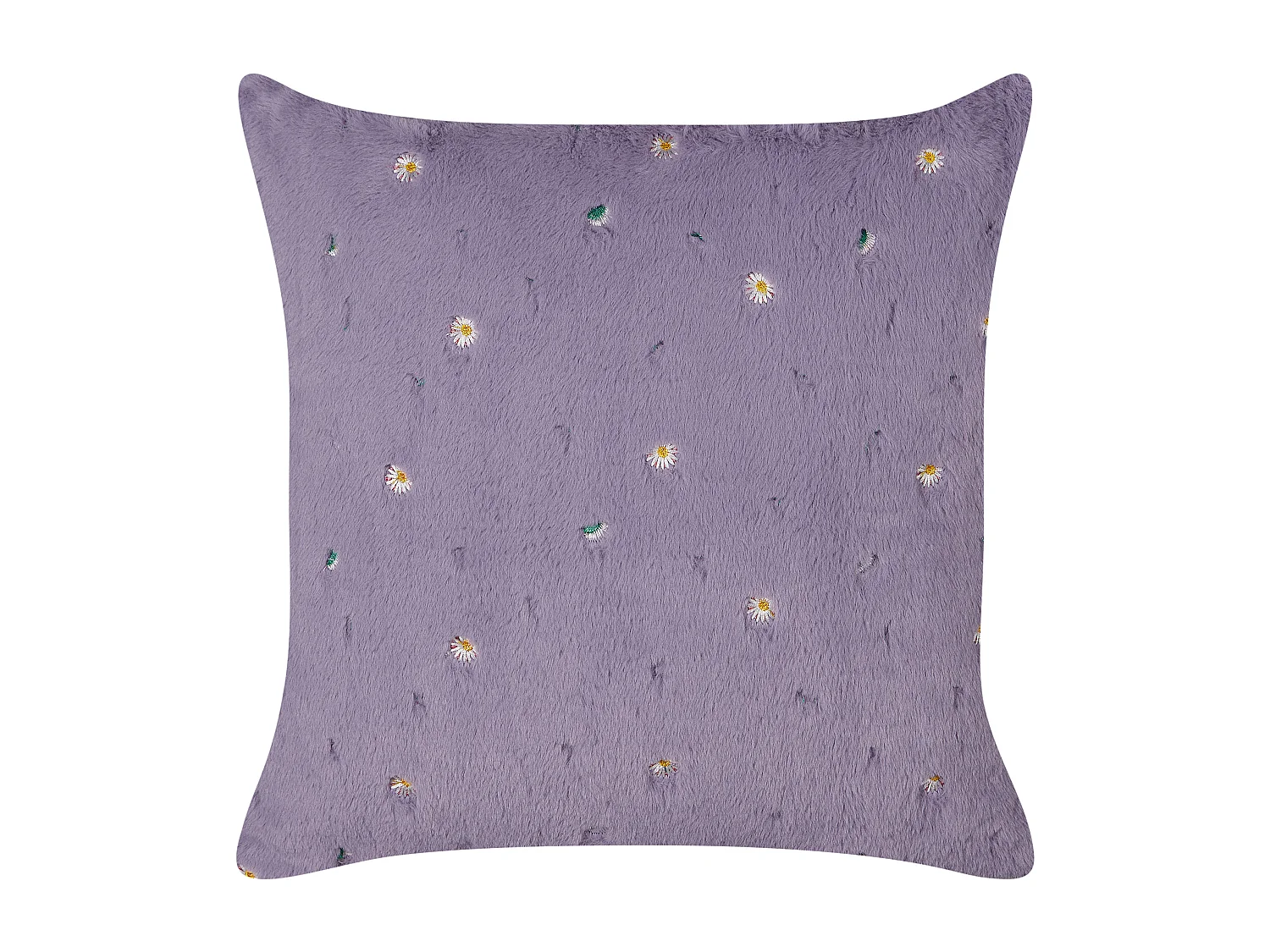 Lot de 2 coussins décoratifs LAVATERA 45 x 45 cm Violet Motif floral