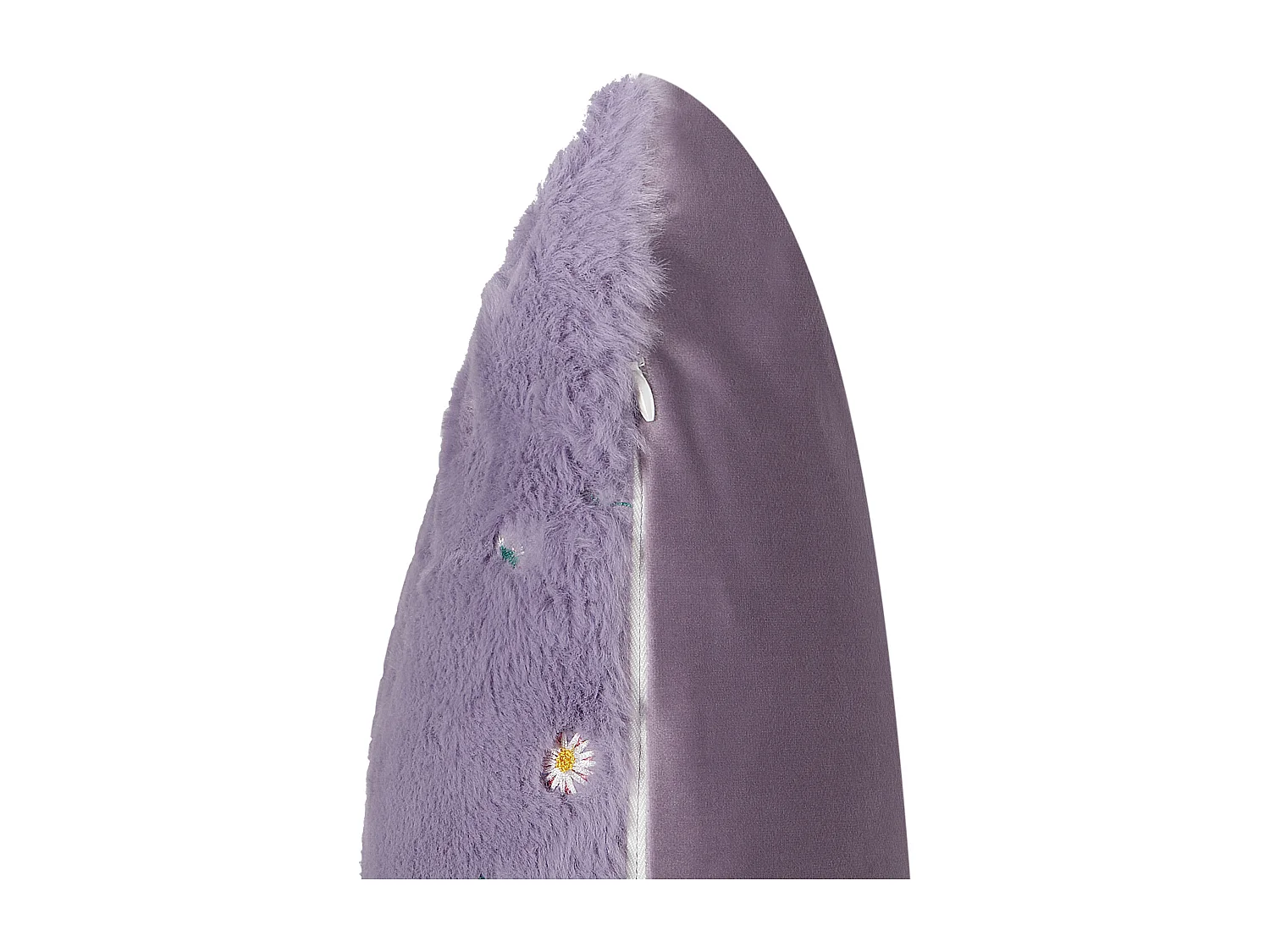 Set van 2 decoratieve kussens LAVATERA 45 x 45 cm Paars Bloempatroon