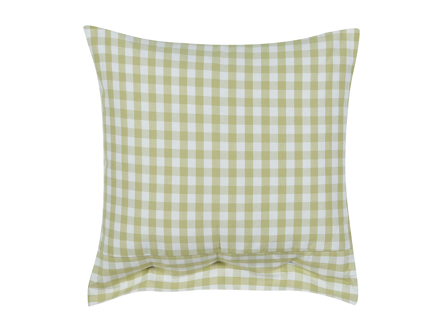 Lot de 2 coussins décoratifs TALYA 45 x 45 cm Vert olive À carreaux