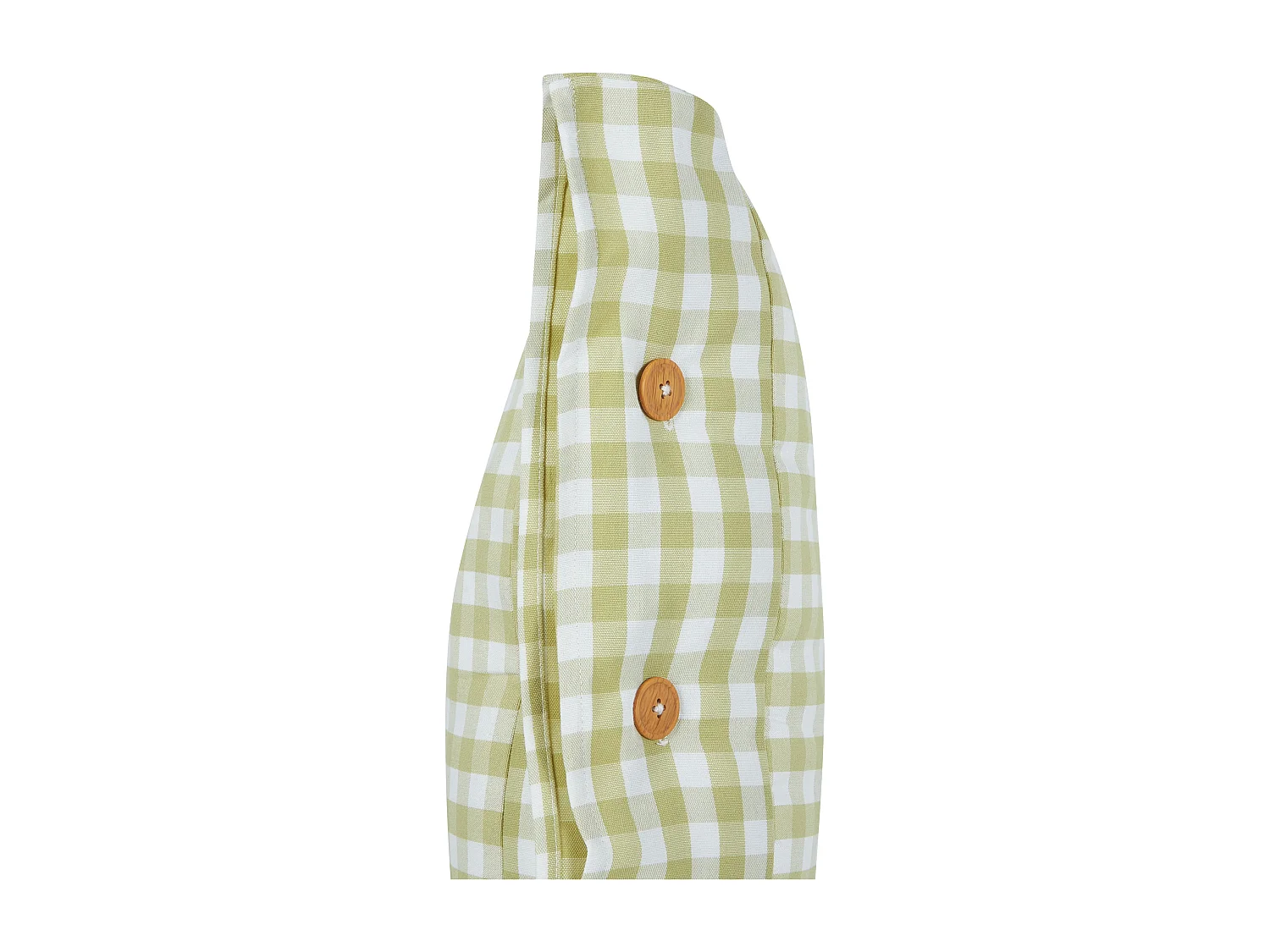 Lot de 2 coussins décoratifs TALYA 45 x 45 cm Vert olive À carreaux