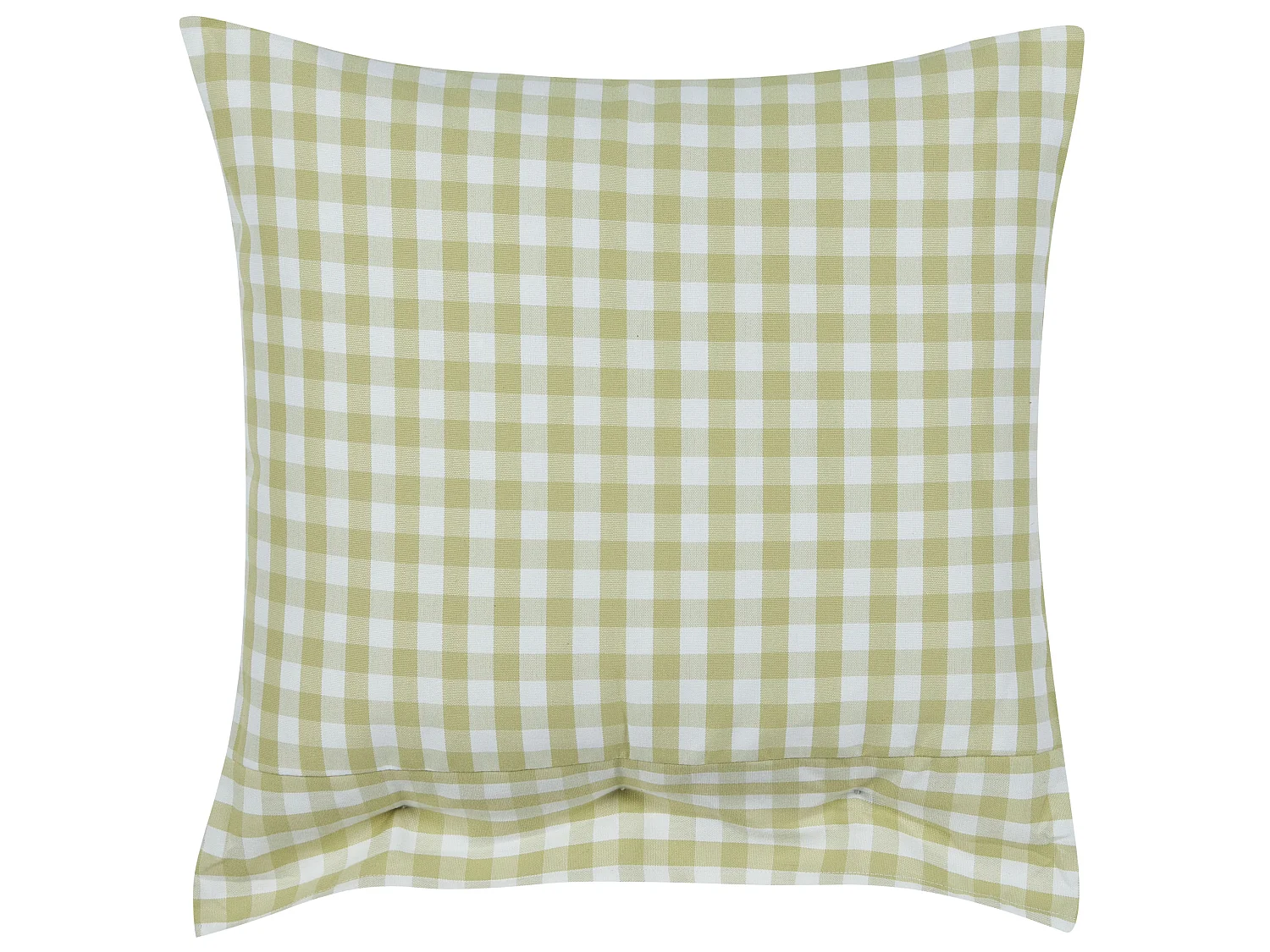 Set med 2 prydnadskuddar TALYA 45 x 45 cm Olivgrön Rutigt tryck