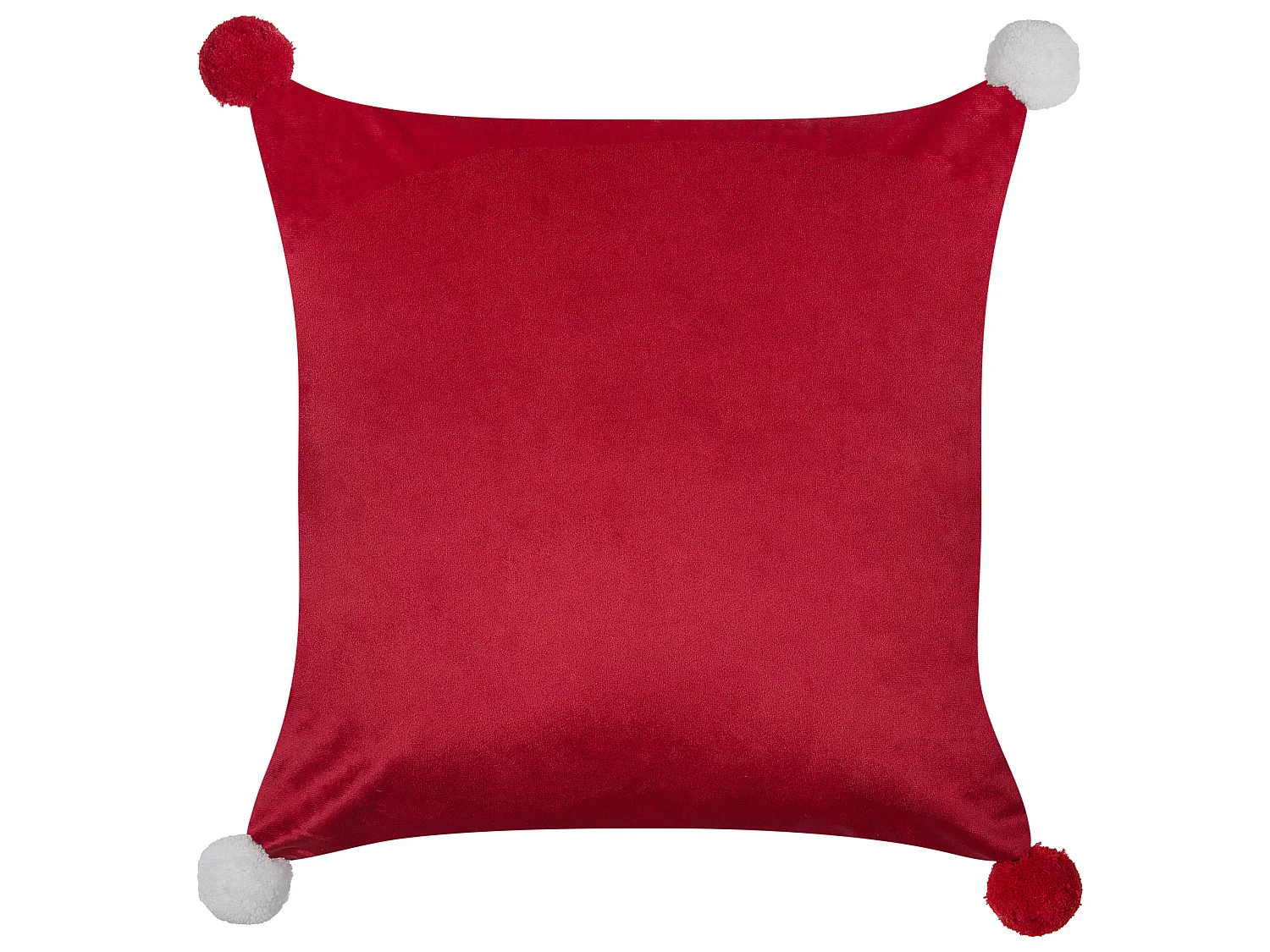 Lot de 2 coussins décoratifs LONICERA 45 x 45 cm Rouge Motif de Noël