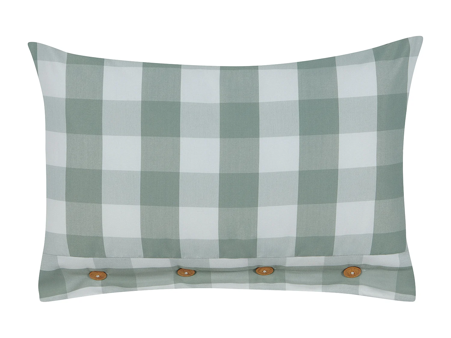 Cuscino decorativo TAMNINE 40 x 60 cm Verde menta Trama a scacchi