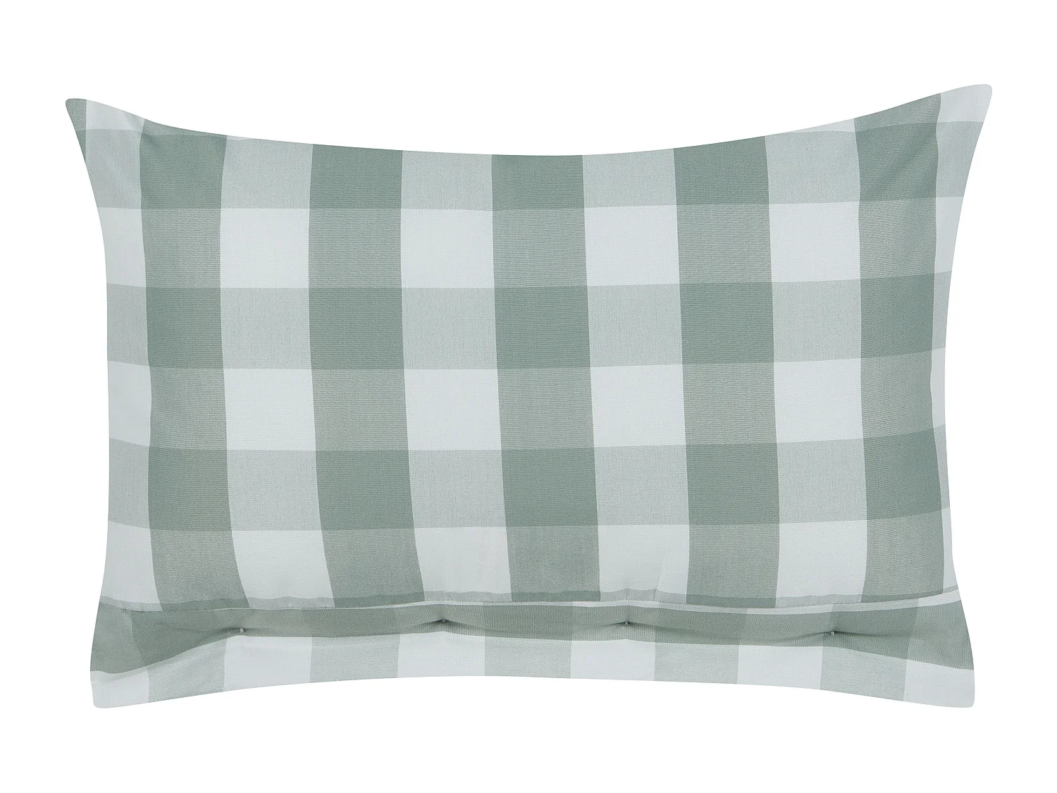 Cuscino decorativo TAMNINE 40 x 60 cm Verde menta Trama a scacchi