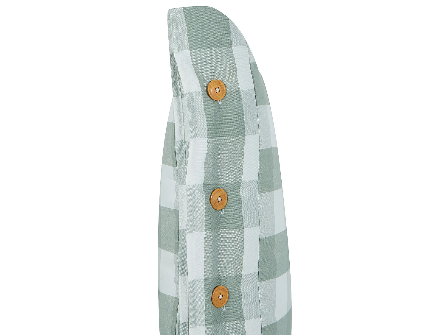 Cuscino decorativo TAMNINE 40 x 60 cm Verde menta Trama a scacchi