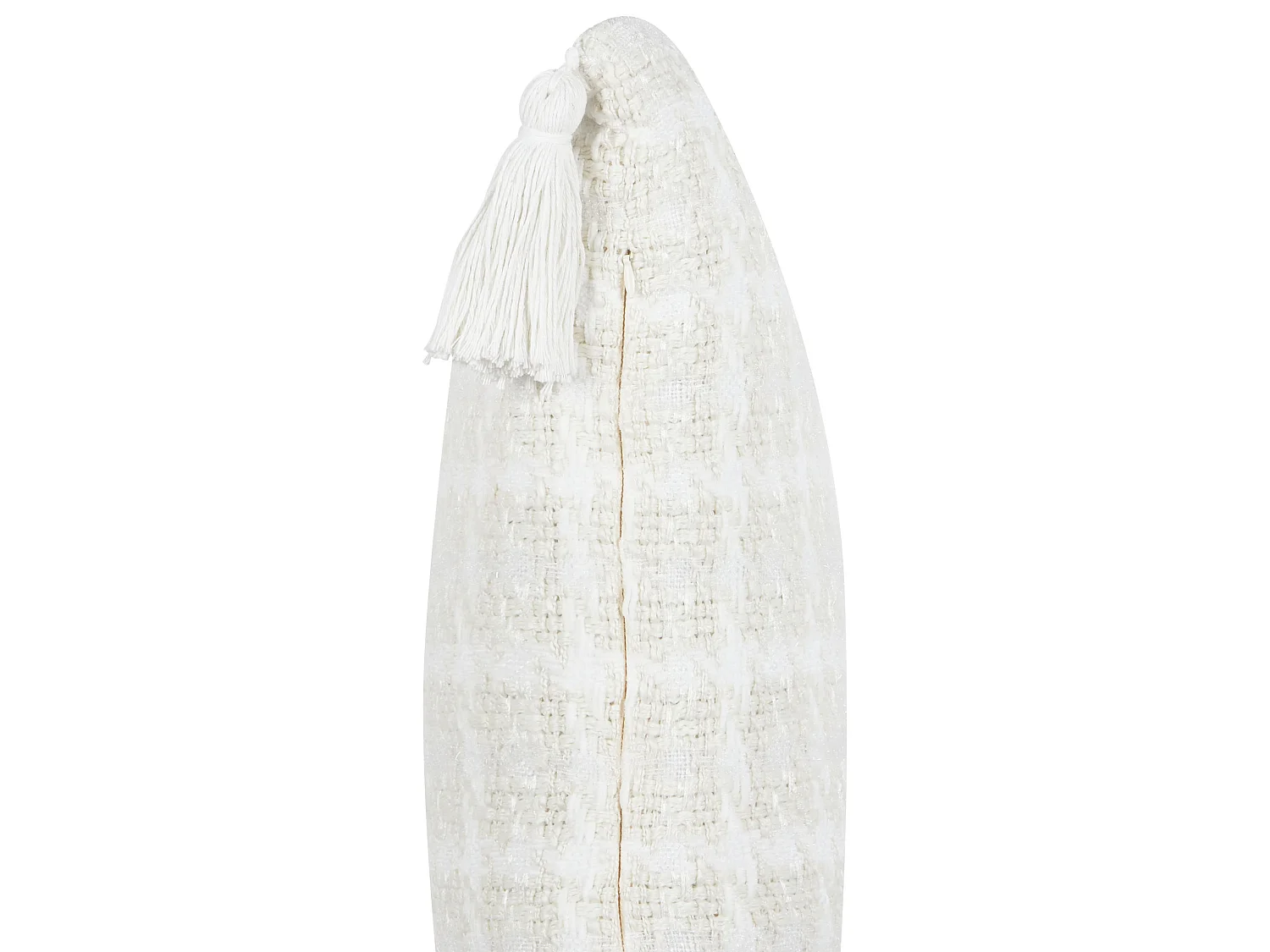 Lot de 2 coussins décoratifs DOURIS 30 x 60 cm Beige clair À carreaux