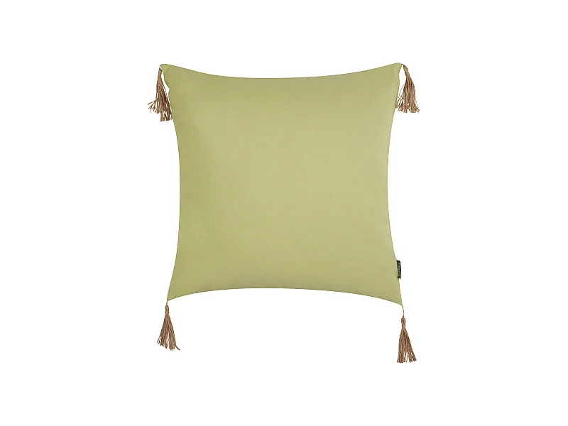Dekokissen CHMISTAR 45 x 45 cm Olivgrün Ohne Muster