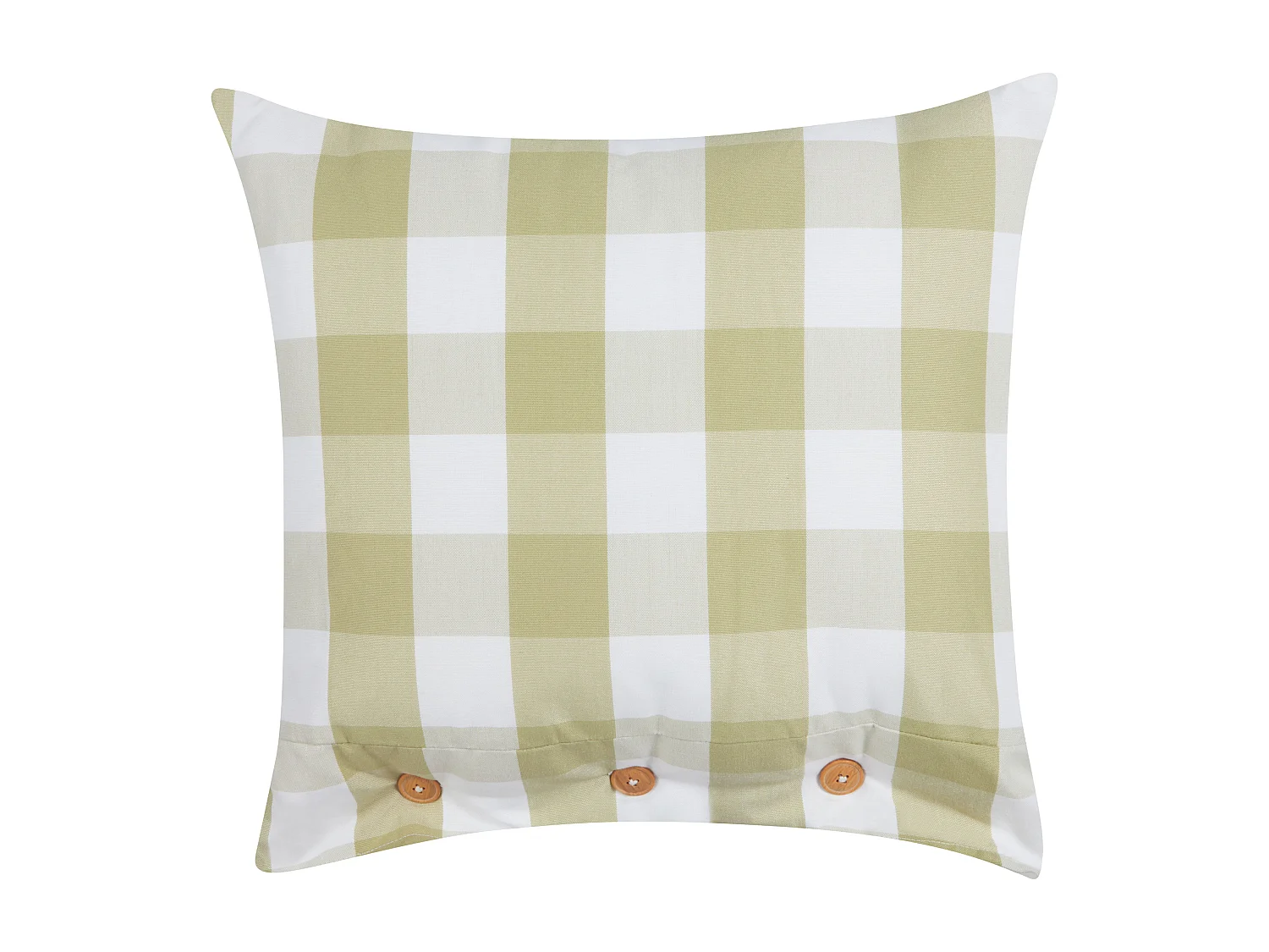 Coussin TAMNINE 45 x 45 cm Vert clair À carreaux