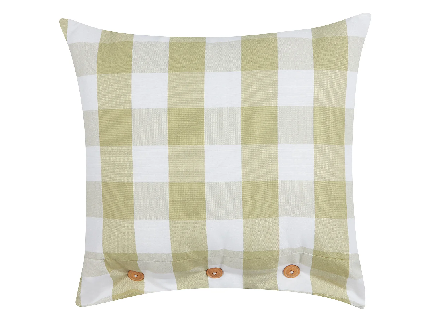 Almofada decorativa TAMNINE 45 x 45 cm Verde claro Quadriculado