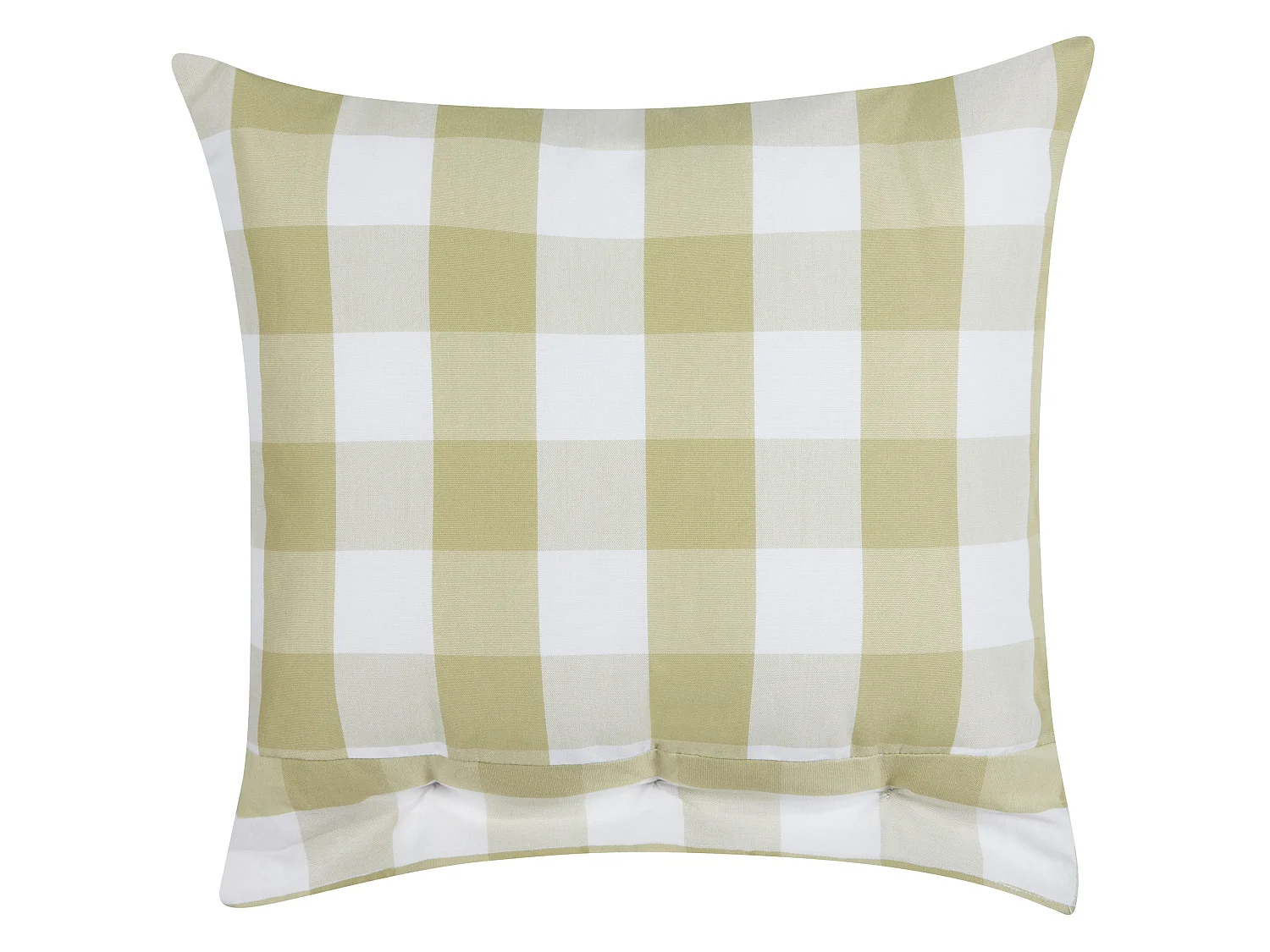 Almofada decorativa TAMNINE 45 x 45 cm Verde claro Quadriculado