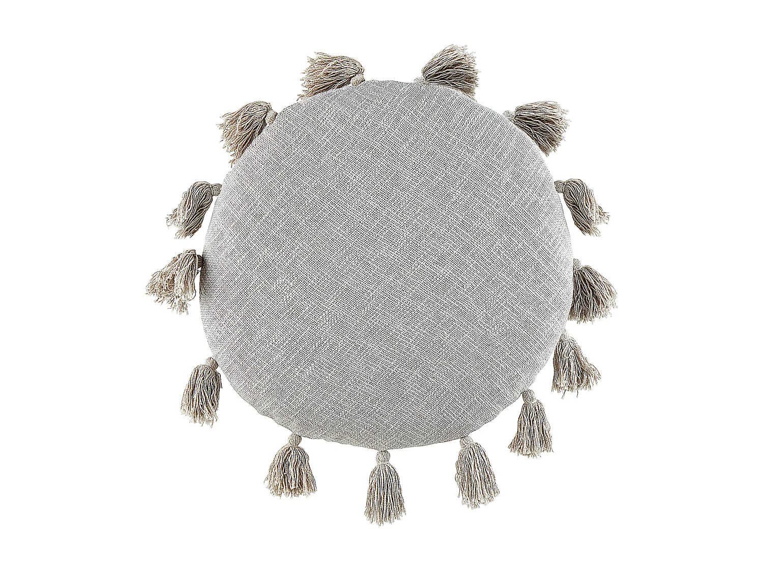 Lot de 2 coussins décoratifs MADIA Coton 45 x 45 cm Gris Unicolore