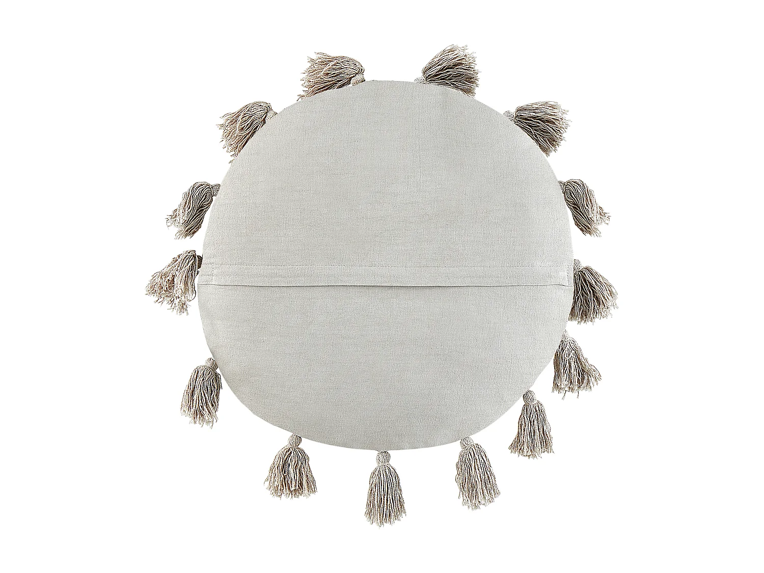 Lot de 2 coussins décoratifs MADIA Coton 45 x 45 cm Gris Unicolore