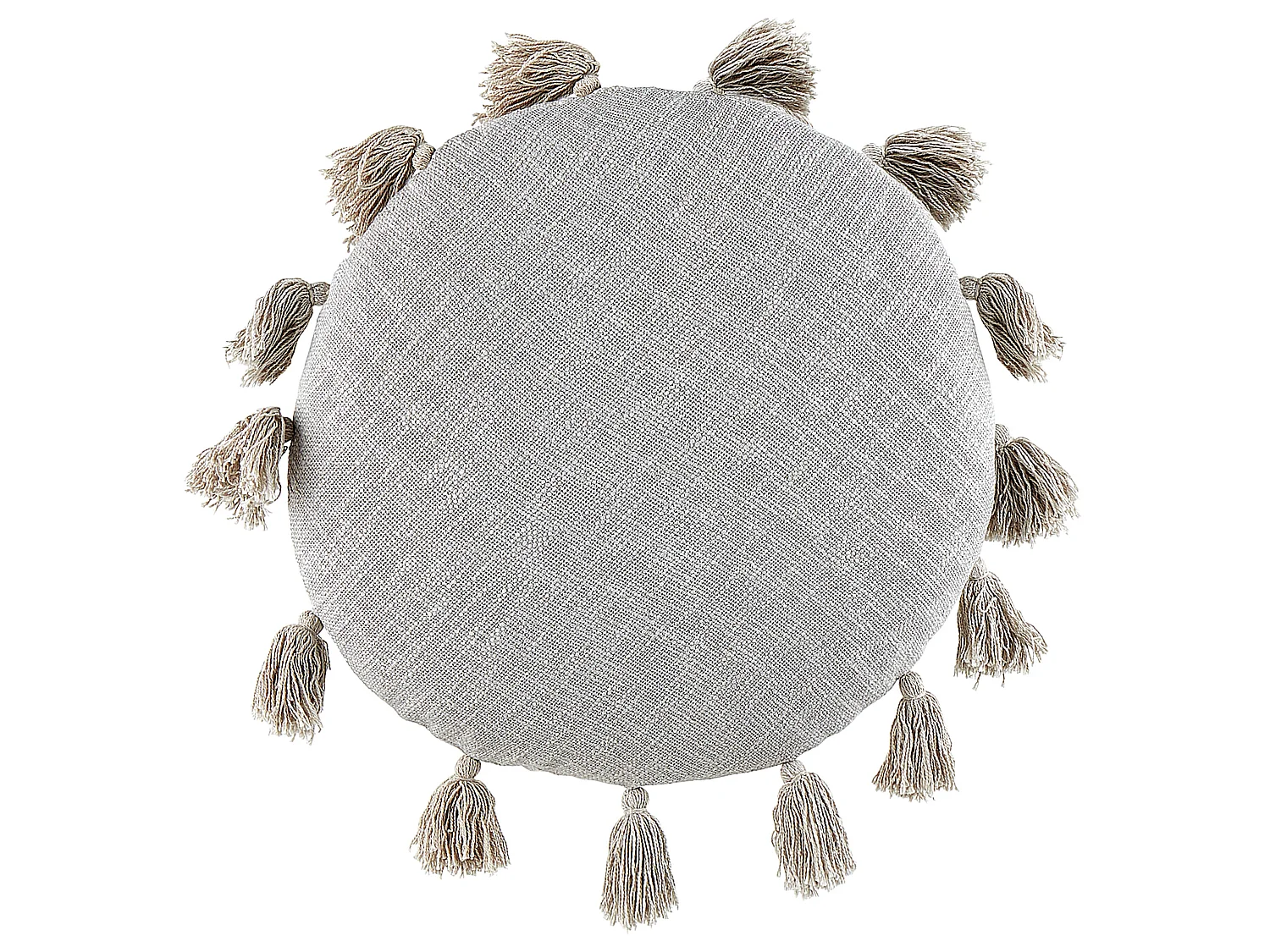 Set of 2 Decorative Cushions MADIA Cotton 45 x 45 cm Grey Solid