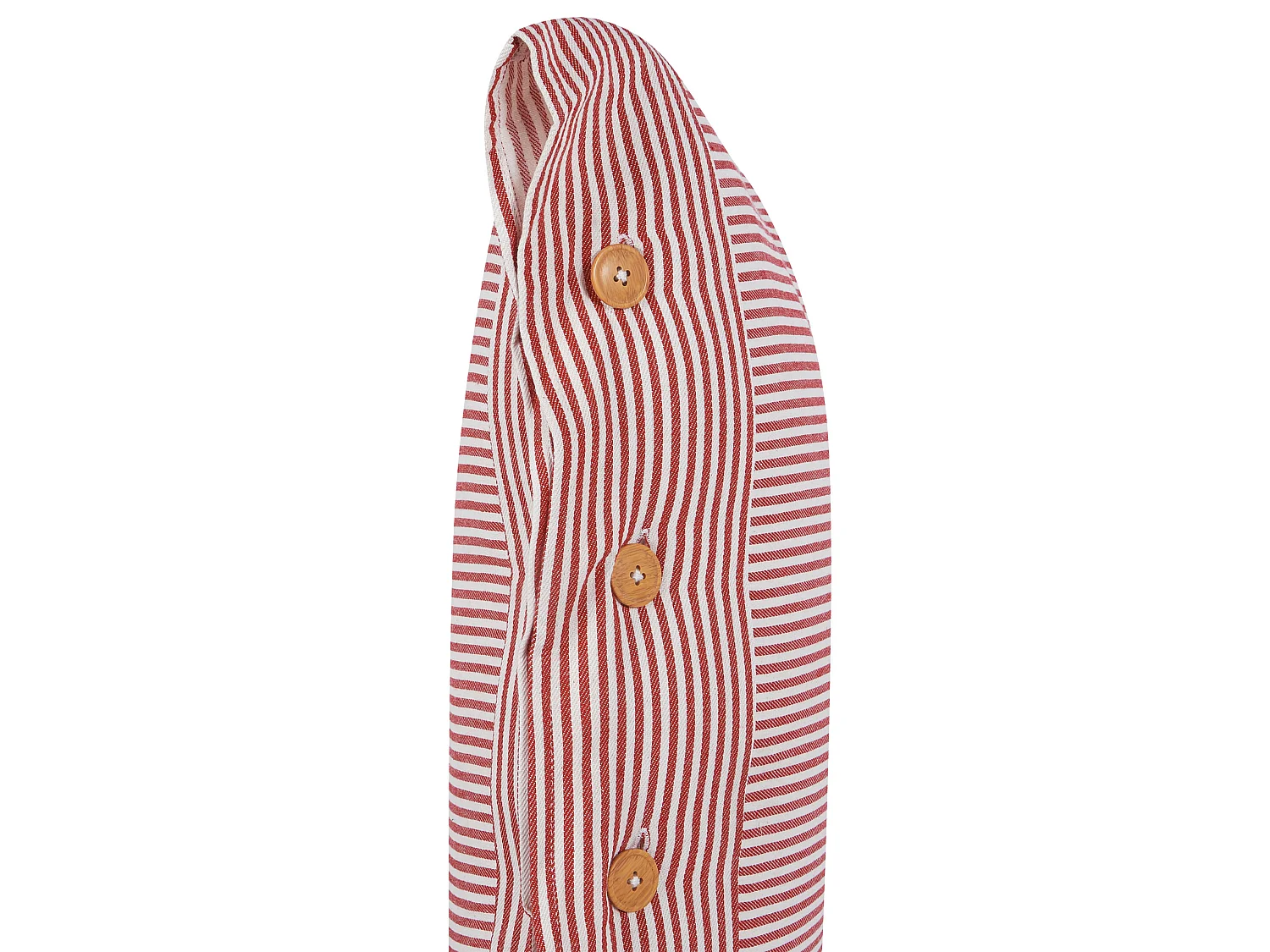 Throw Cushion AALITA Cotton 40 x 60 cm Red Striped