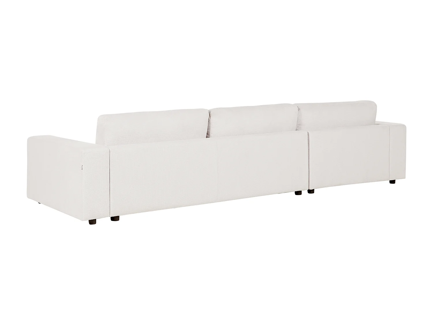 Hoekbank LOFOTEN Stof Gebroken wit 4-zitter Rechterzijde