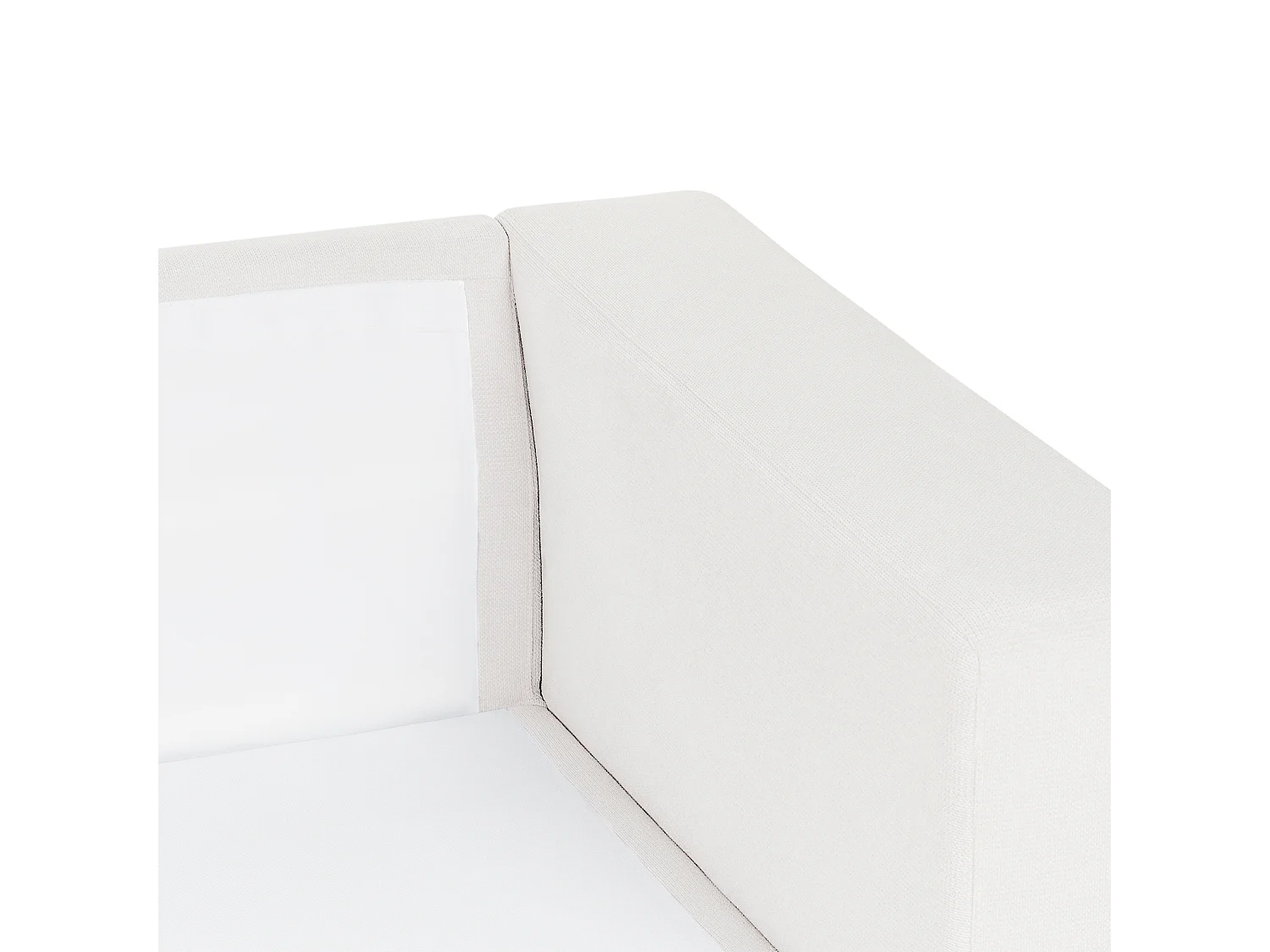 Hoekbank LOFOTEN Stof Gebroken wit 4-zitter Rechterzijde