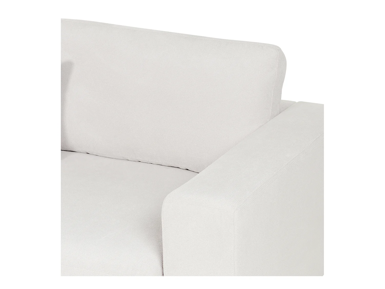 Hoekbank LOFOTEN Stof Gebroken wit 4-zitter Linkerzijde