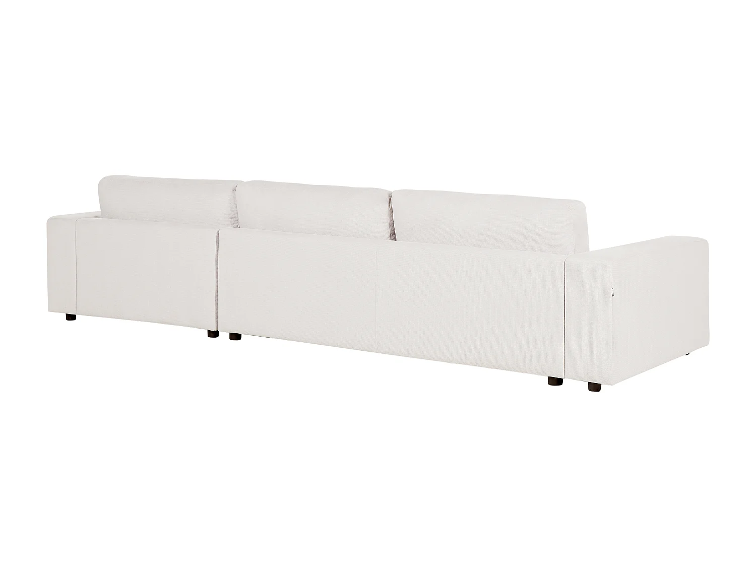 Canapé 4 Places Angle à droite Style Moderne Minimaliste en Tissu Blanc Lofoten