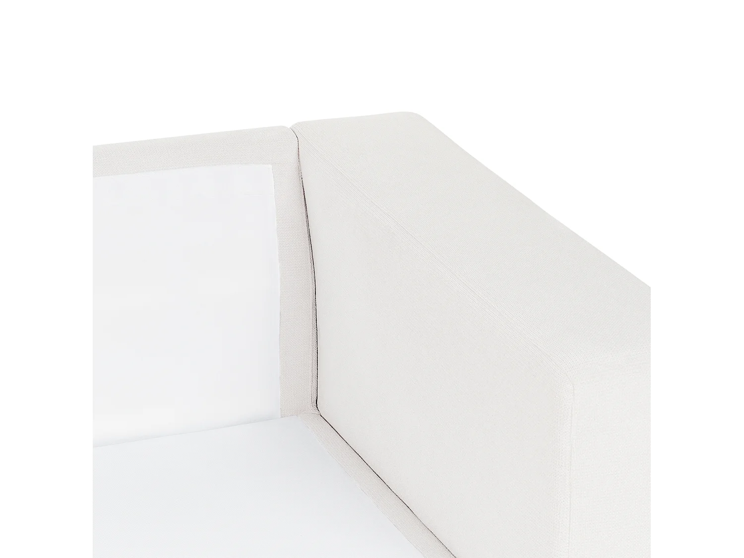 Hoekbank LOFOTEN Stof Gebroken wit 4-zitter Linkerzijde