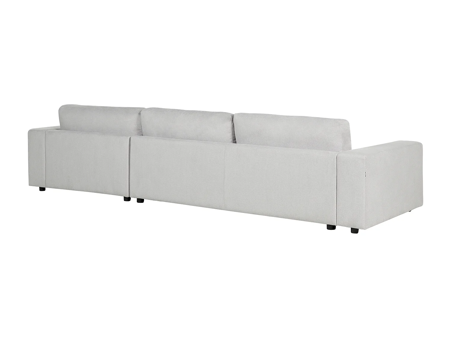 4-Sitzer Ecksofa L-förmig grau mit Chaiselongue links 2 Dekokissen Lofoten