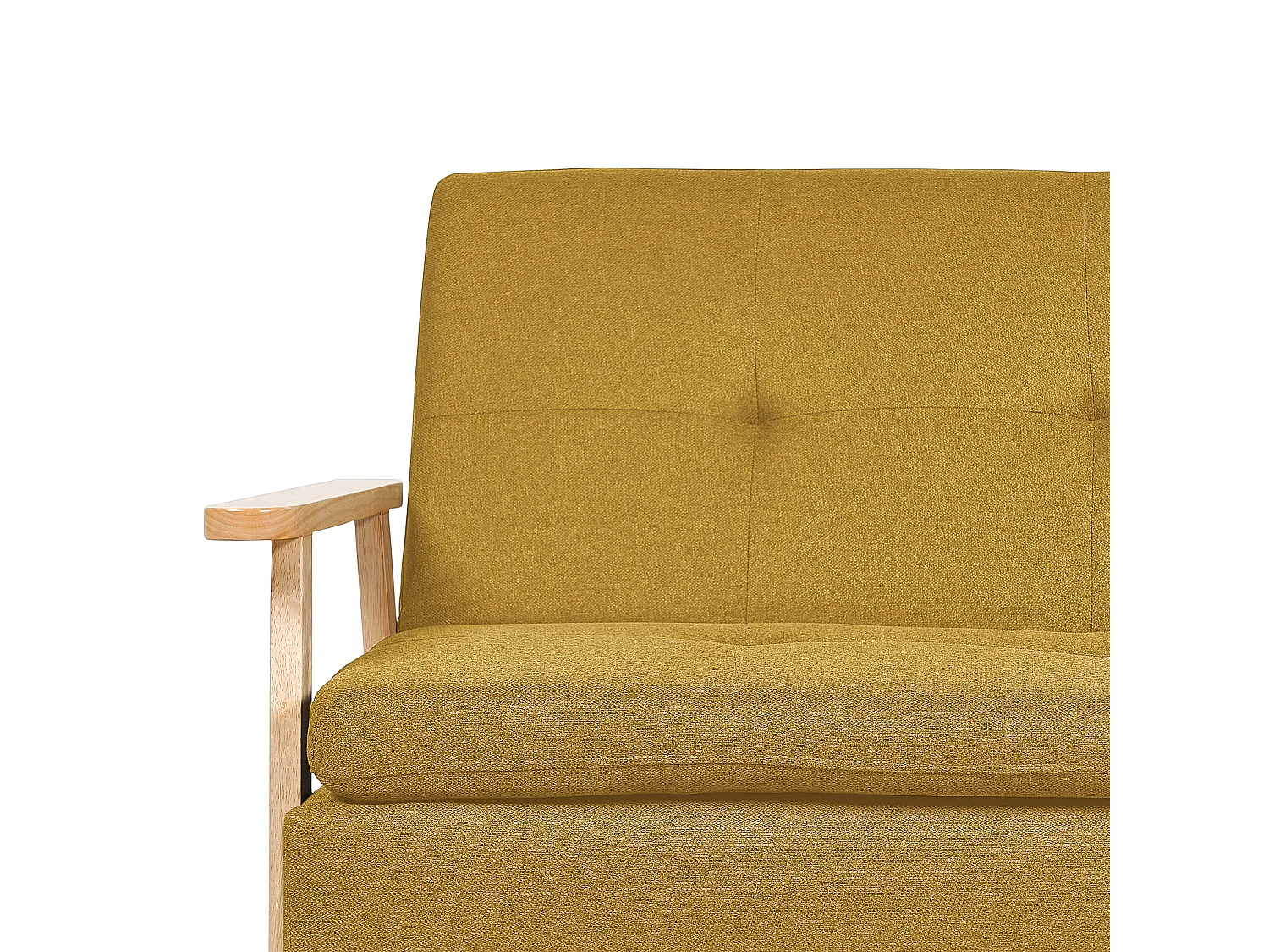 Canapé-lit 3 places TJORN Tissu Moutarde