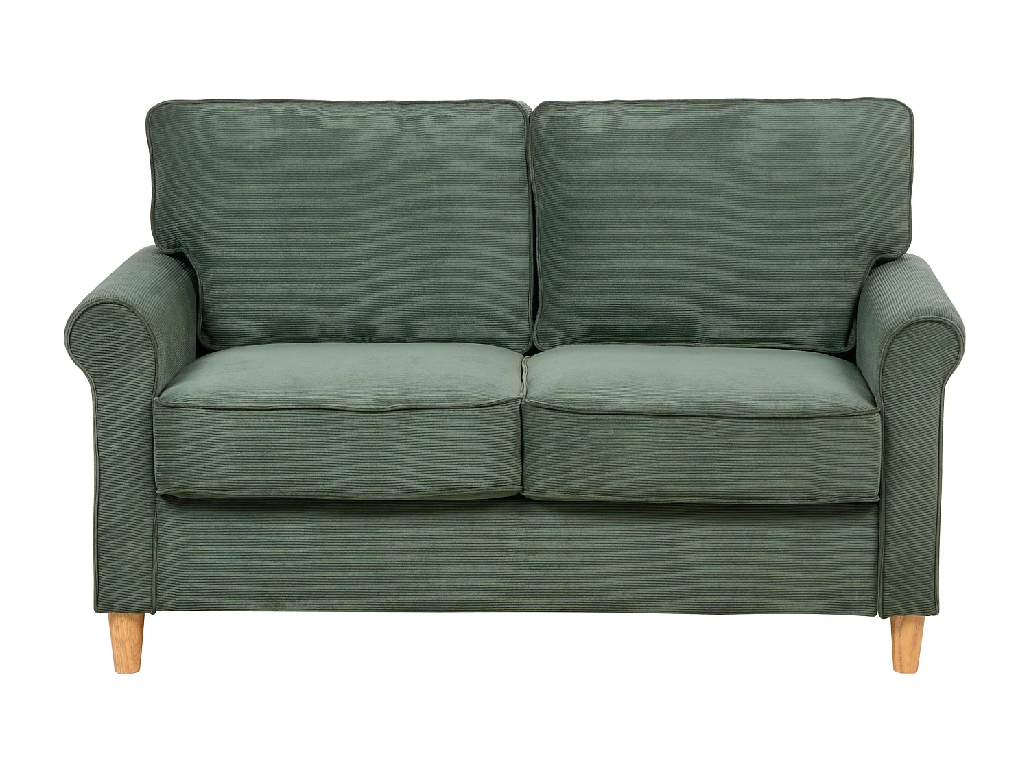 Sofa RONNEBY Cord Dunkelgrün 2-Sitzer