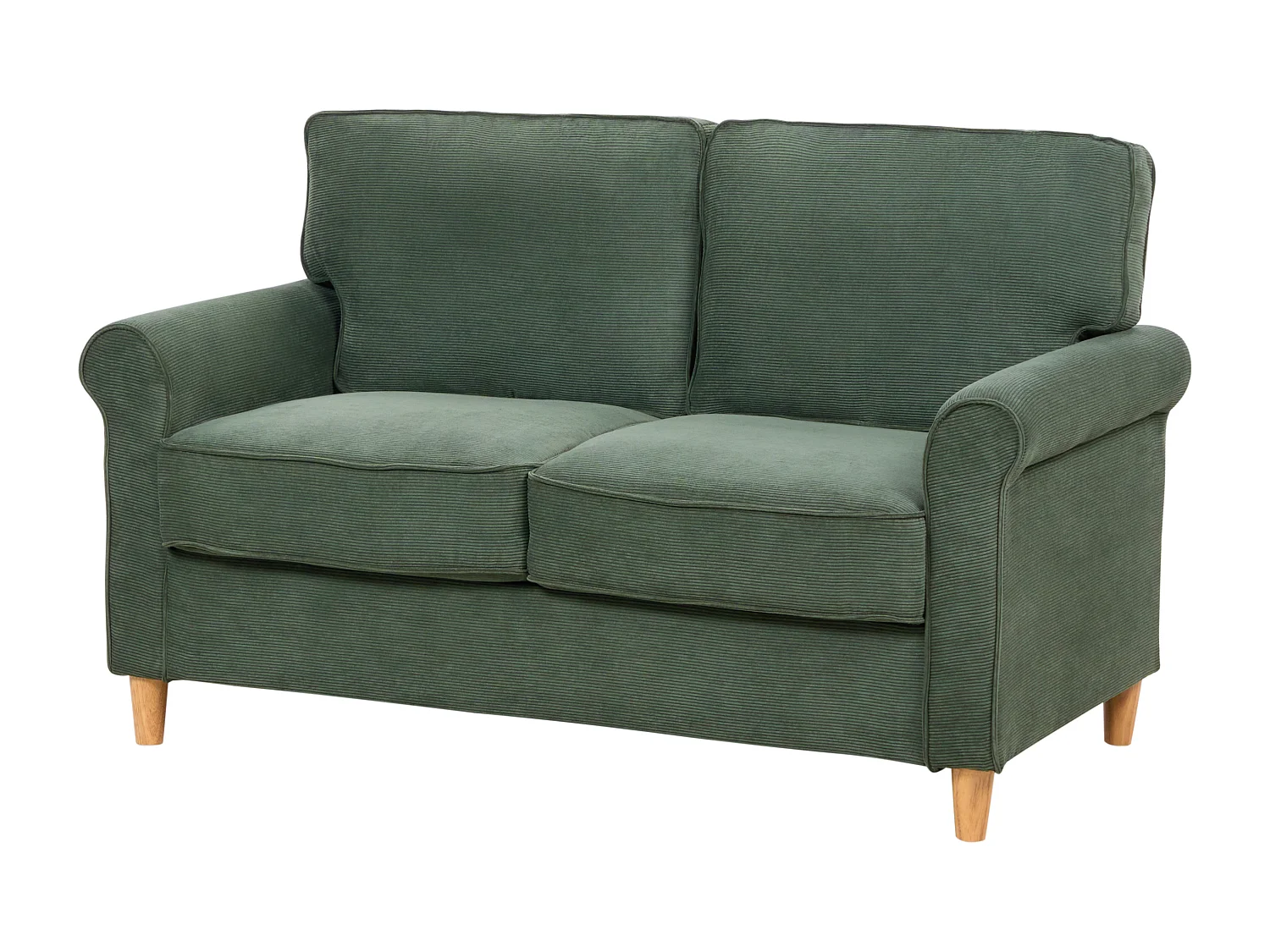 Sofa RONNEBY Cord Dunkelgrün 2-Sitzer