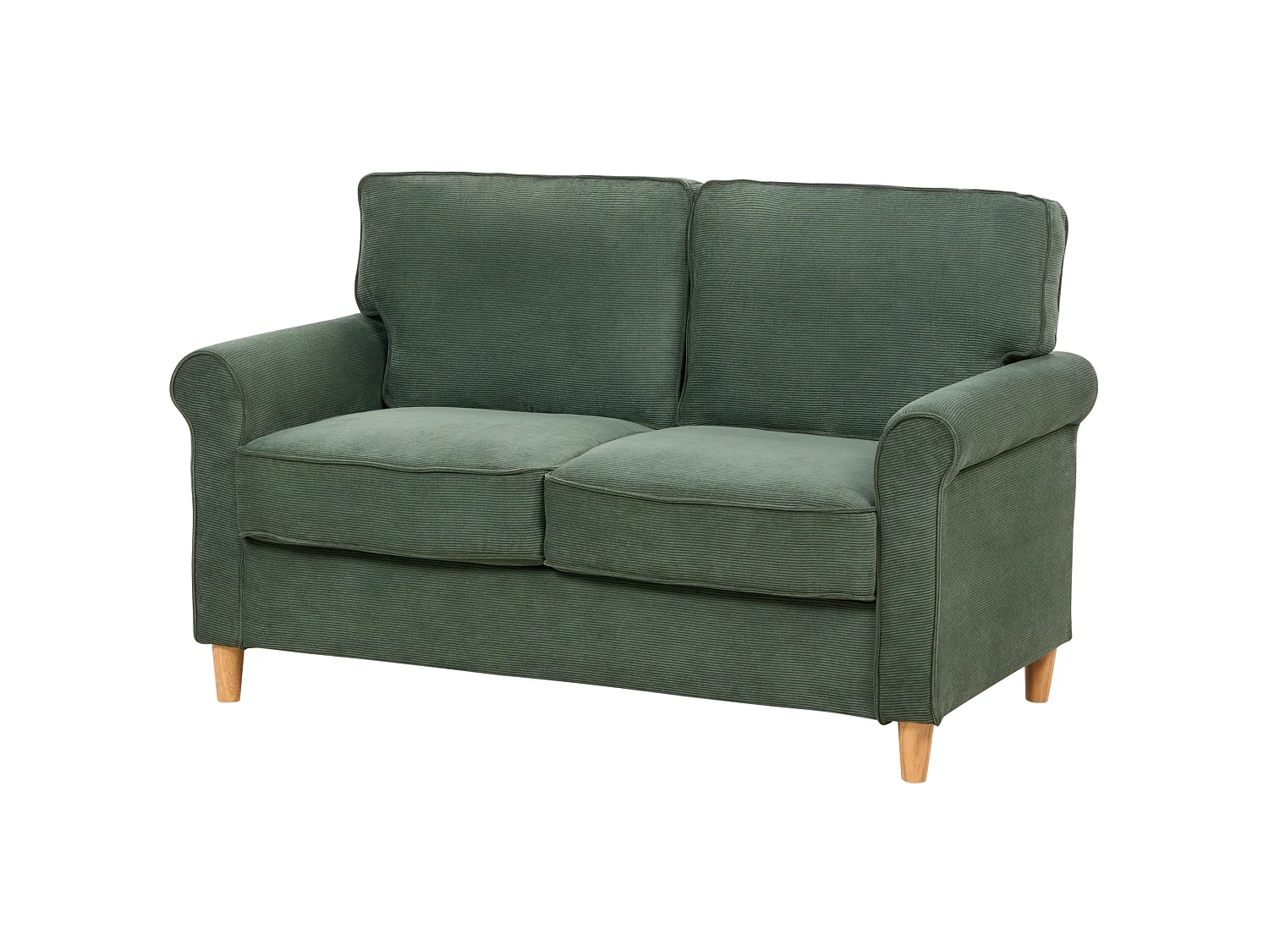 Sofa 2 Seater RONNEBY Corduroy Dark Green