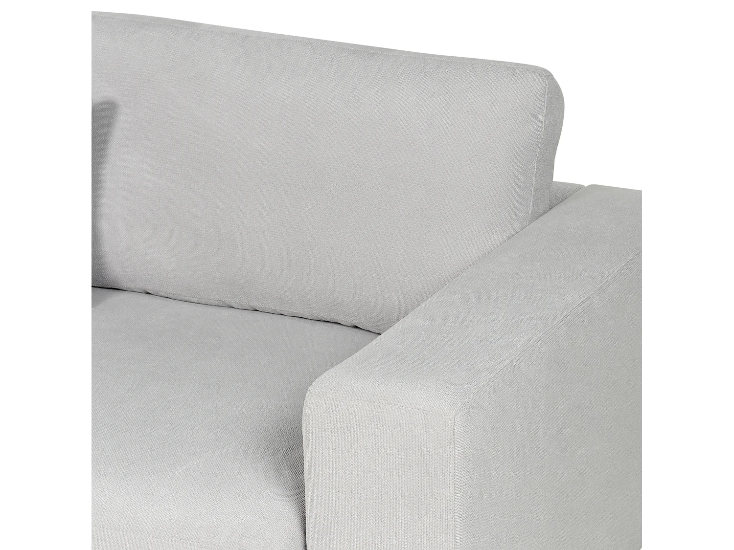 Divano angolare LOFOTEN Tessuto Grigio chiaro 4 posti Lato destro