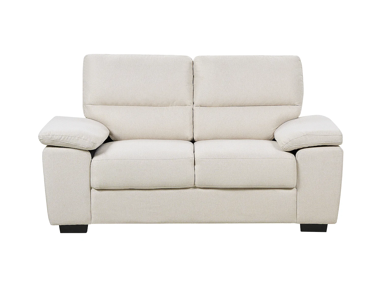 Sofa VOGAR Stoff Hellbeige 2-Sitzer
