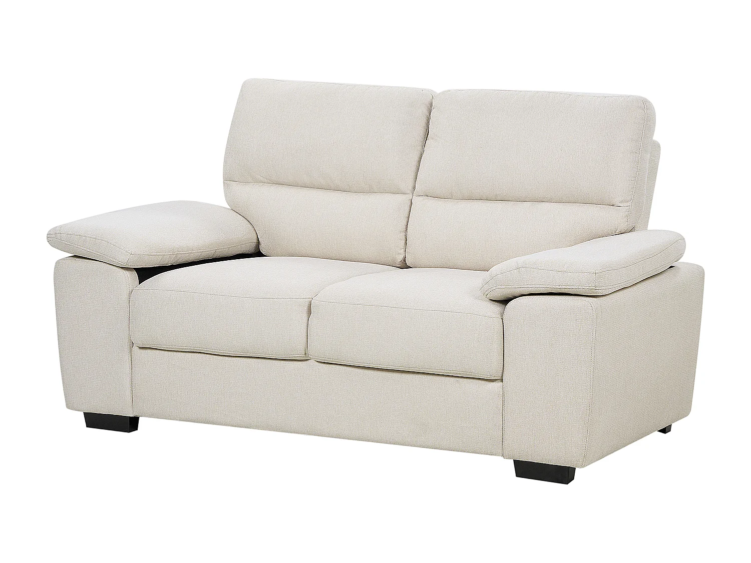 Canapé 2 places VOGAR Tissu Beige clair