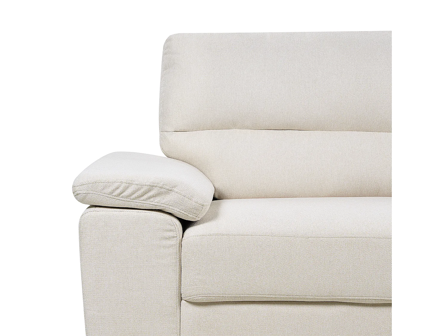 Canapé 2 places VOGAR Tissu Beige clair