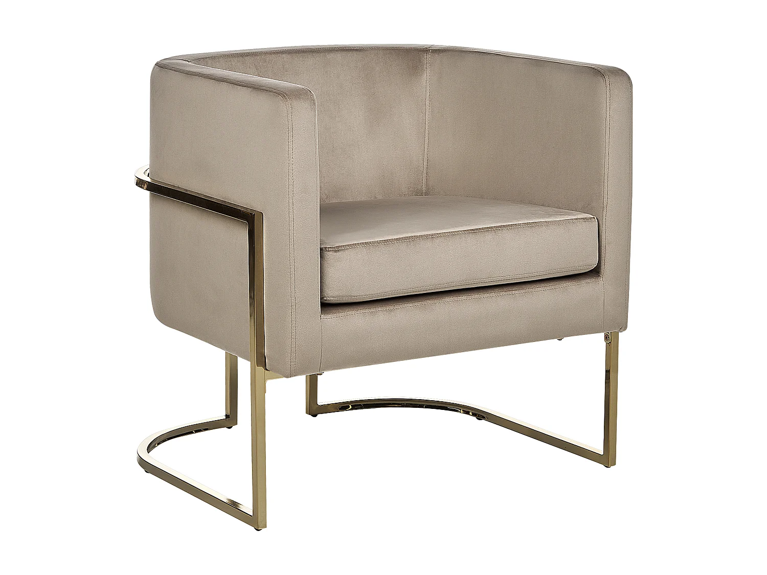 Fauteuil SIRKKA Velours Taupe