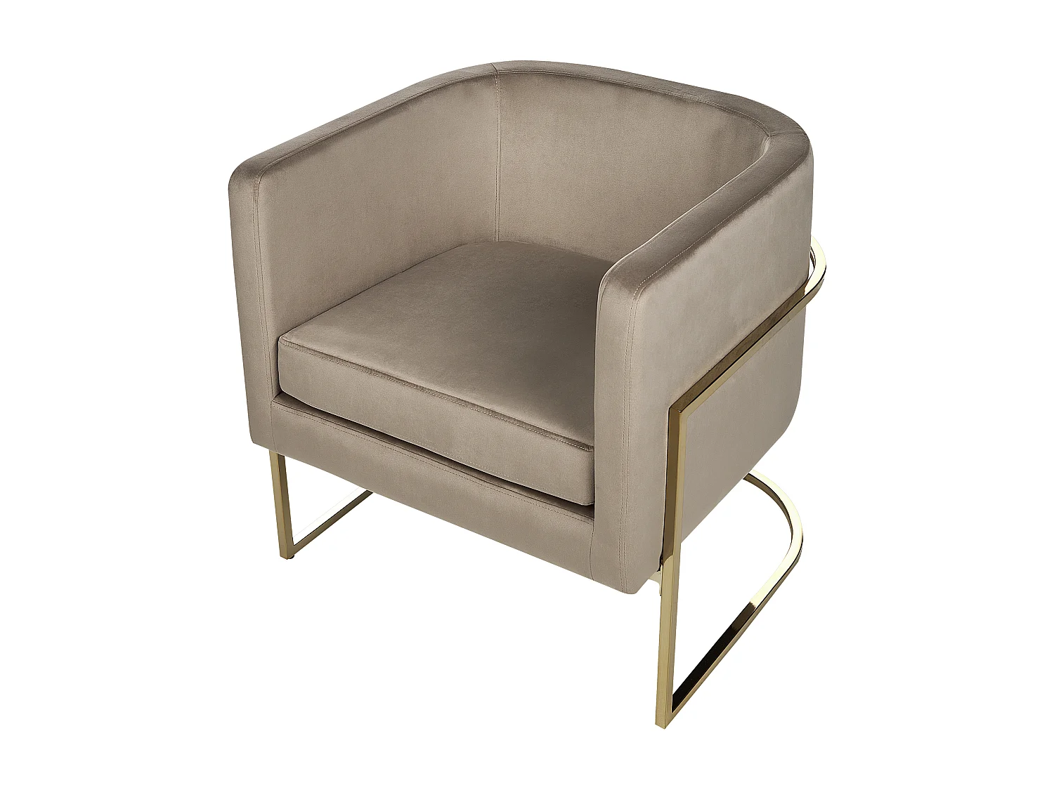 Fauteuil SIRKKA Velours Taupe